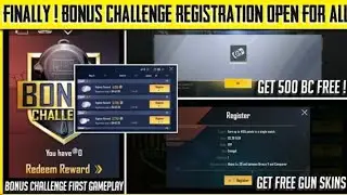 [ Finally ! Registration Open Bonus Challenge ] How to register in Bonus challenge pubg mobile lite