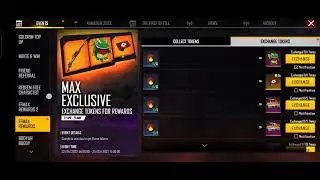 FREEFIRE new event || new emote || free fire token exchange event