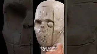 MODELER DES YEUX SUR UN CRÂNE D'ARGILE, MODEL EYES ON A CLAY SKULL