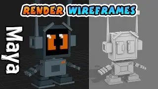 How To Render Wireframes in Maya