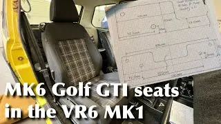 Сиденья MK6 Golf GTI в VR6 MK1 с кастомными кронштейнами SendCutSend &mdash; Часть 1 | Cali MK1 S2 E2