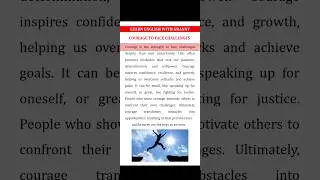Courage to face challenges | English reading and listening practice #easyenglish #englishlanguage