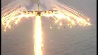 MC-130 deploying flares