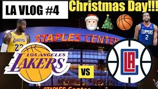 Christmas Day Basketball!!!*Lakers v.s Clippers*(TRAVEL VLOG #4)