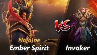 No[o]ne mid Ember Spirit vs Invoker | First 10 minutes