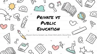 Private vs Public Education Vanguard Group: Mayson Garcia, Subeen Lee, Sireen Mohiuddin, Grace Park