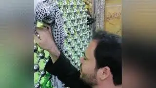 نعي جميل للرادود عباس الكرعاوي في احد المزارات المقدسة