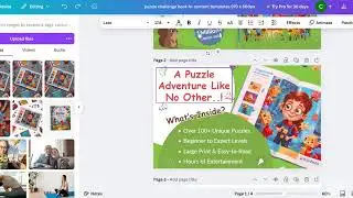How to customize our Kids Puzzle book amazon A+ content templates #amazon #puzzle #canva