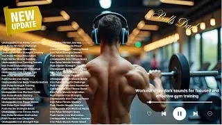 Workout drive dark sounds for focused and effective gym training