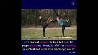 Keep Balancing Life&hellip; #worklifebalance #keepimproving #zigziglar #motivation #motivationalquotes