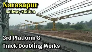 Narasapur Guntur DEMU Express Departure From Narasapur|New Platform Works,Doubling&Electrification
