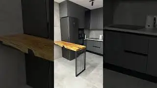 Bar table lift wood loft design epoxy resin