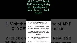 AP POLYCET#shorts