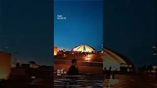 Night View of Pakistan Monument Islamabad