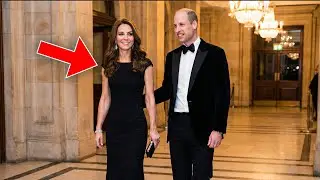 Paparazzi Goes WILD After Princess Kate STUNS Crowd in Sleek Black Dress at Royal Variety Show