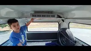 Teste Kombi com ar condicionado elétrico - Lembrando que o carro ainda está sem isolamento térmico