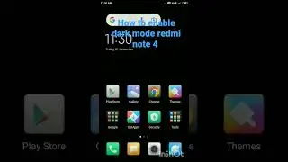 enable dark mode in redmi 4 redmi note 4 ||dark mode in redmi note 4 😱😇🤘#androidphone #network