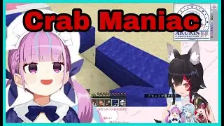 Minato Aqua Got a Skin Rash From Eating Too Much Crab | Minecraft [Hololive/Eng Sub]