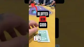 i bluffed a pro (listen to the table talk 😂)  #poker #pokerhand #pokerhands