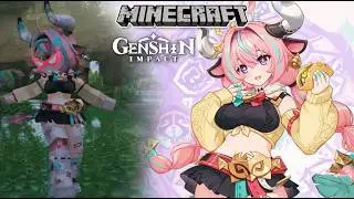 Minecraft MOD (マインクラフト) Genshin Impact MOD Varesa YSM Showcase
