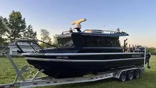 30ft aluminum cabin fishing boat with separate toilet more with best price sell in Australia