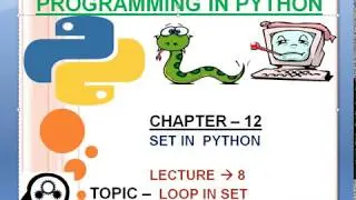 CHAPTER 12 :8.Loop In Set|Python complete tutorial course for beginners in hindi|  coder_brains |175