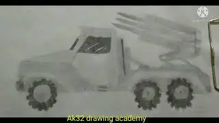 how to draw army rocket louncher truck/how to draw army missile truck/
