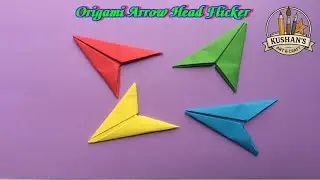 Origami Arrow Head Flicker | Easy Paper Craft Tutorial for Beginners