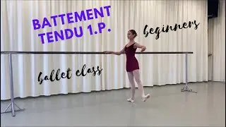 Battement Tendu 1.p. - Bar - Left - Beginners