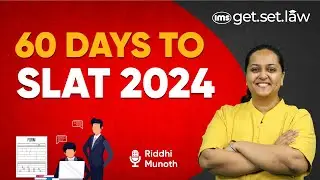 SLAT 2024 Preparation - 60 Days Strategy | How to crack SLAT? Riddhi Munoth