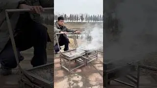 New type of rotating barbecue grill, the perfect outdoor barbecue tool! #BlazeFor #flipgrill