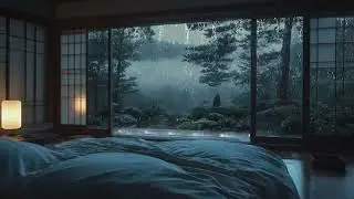 🌙 Quiet Night 🎹 Piano & Window Rain