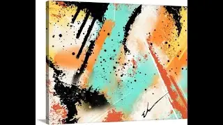How to make abstract digital art / Easy Krita Digital Painting