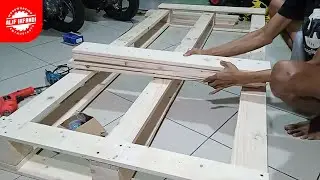 Membuat Dipan Alas Kasur Minimalis | DIY Bed Frame from Pallet Wood