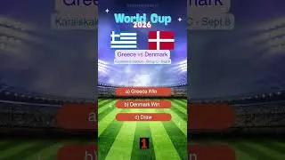Greece vs Denmark World Cup 2026 Qualifiers Prediction | Who Will Win? #match #prediction #greece