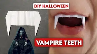 Origami Vampire Teeth || How to make Vampire Teeth with Paper easy for HALLOWEEN