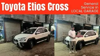 Toyota Etios Cross General Service || LOCAL GARAGE CHEAP CAR SERVICE || @KushalVlogs