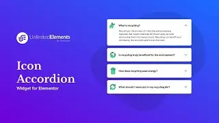 Icon Accordion Widget for Elementor