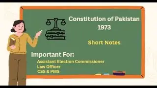 The Constitution of 1973 Short Notes