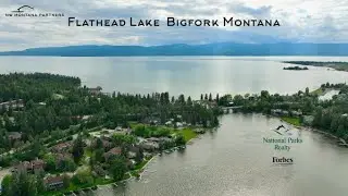 Downtown Bigfork, Montana on the Swan River