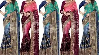 New Party Wear Embroidered Saree | Designer Party Wear Sarees 2021| Beautiful Saree Designs
