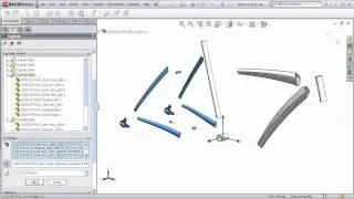 DSID129-FA10, Bicycle Frame Exploded Assembly, Part 3
