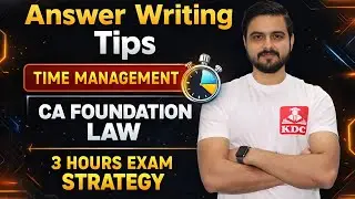 CA Foundation - Law Exam Tips & Tricks January 2026 