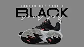 BLACK AND GREY FOG 2021 Jordan One Take 3 DETAILED LOOK + PRICE