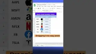Create Stock Dashboard in Google Sheets