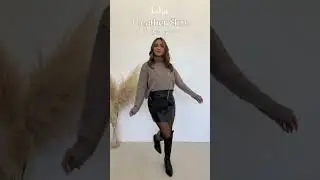 1 Leather Skirt, 3 Ways