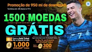 🥳 1500 MOEDAS GRÁTIS 🆓 DISPONÍVEIS NO EFOOTBALL 2026 😍
