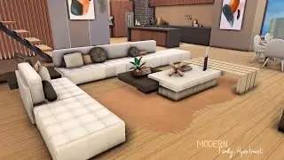 Modern Family Apartment / 888 Spire Apartments / THE SIMS 4 / NO CC / stop motion