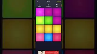 Playing Song Emoji on Android App DrumPadsMachine | Craftable Dani