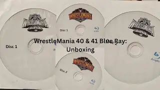WrestleMania 40 & 41 Blue Ray: Unboxing